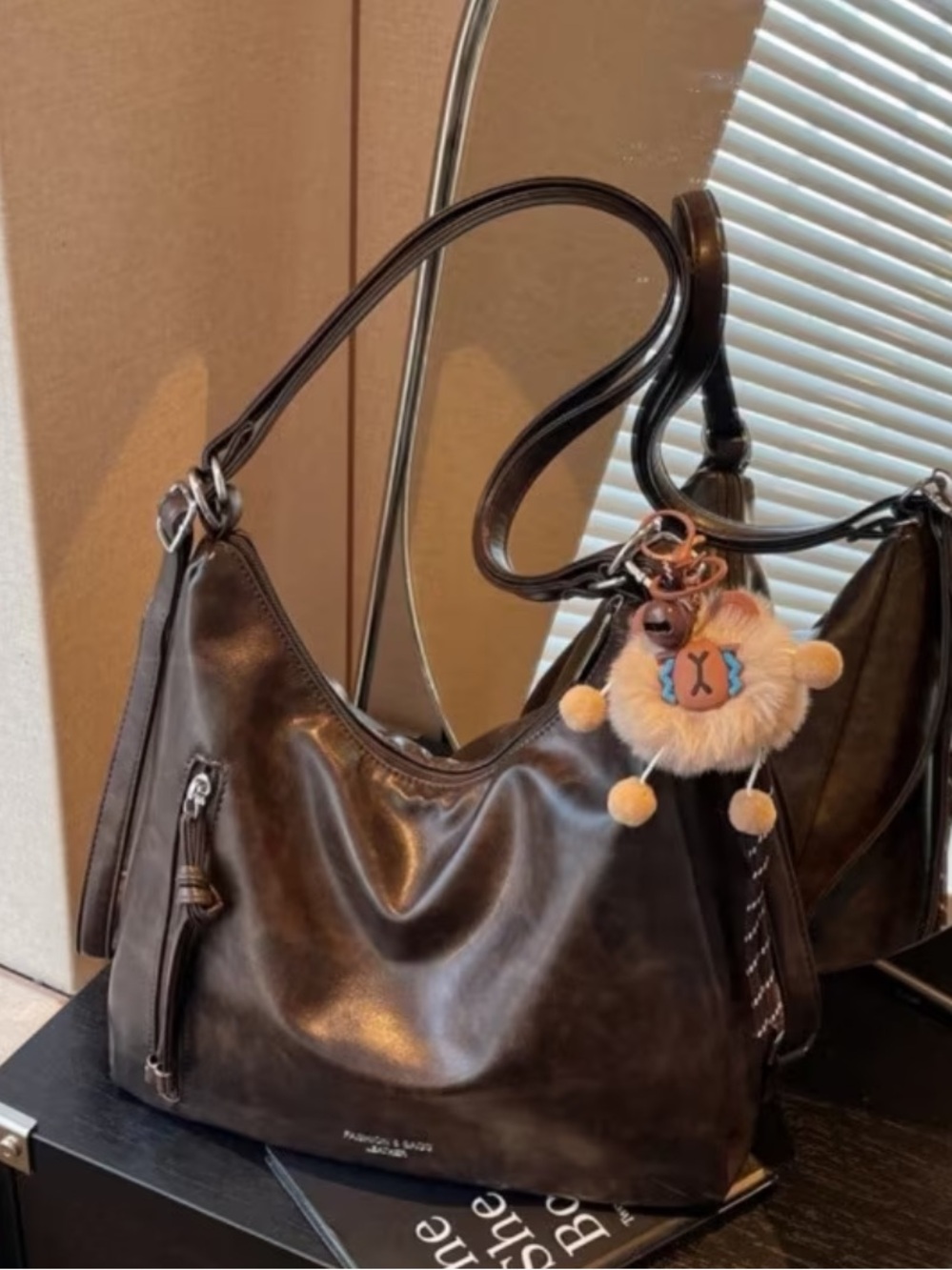Women's Dark Brown Shoulder Bag